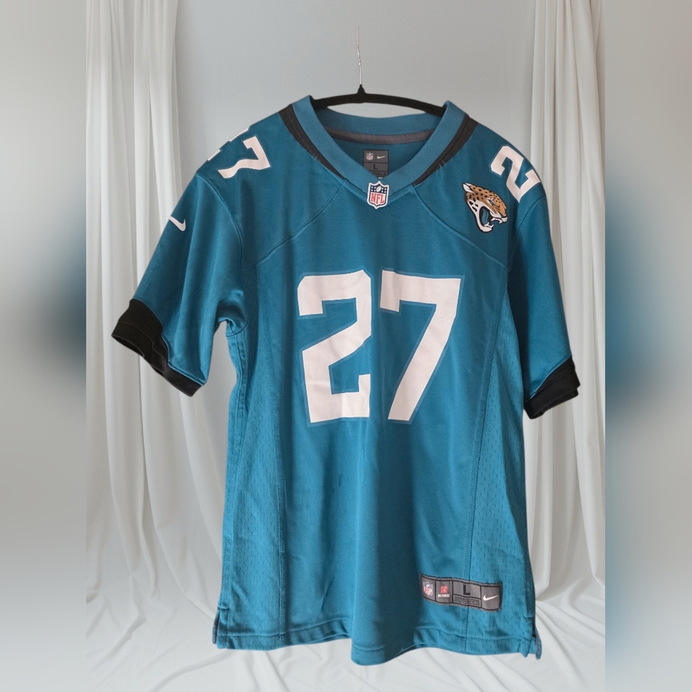 NFL Teal On-Field Jersey with NFL Logo